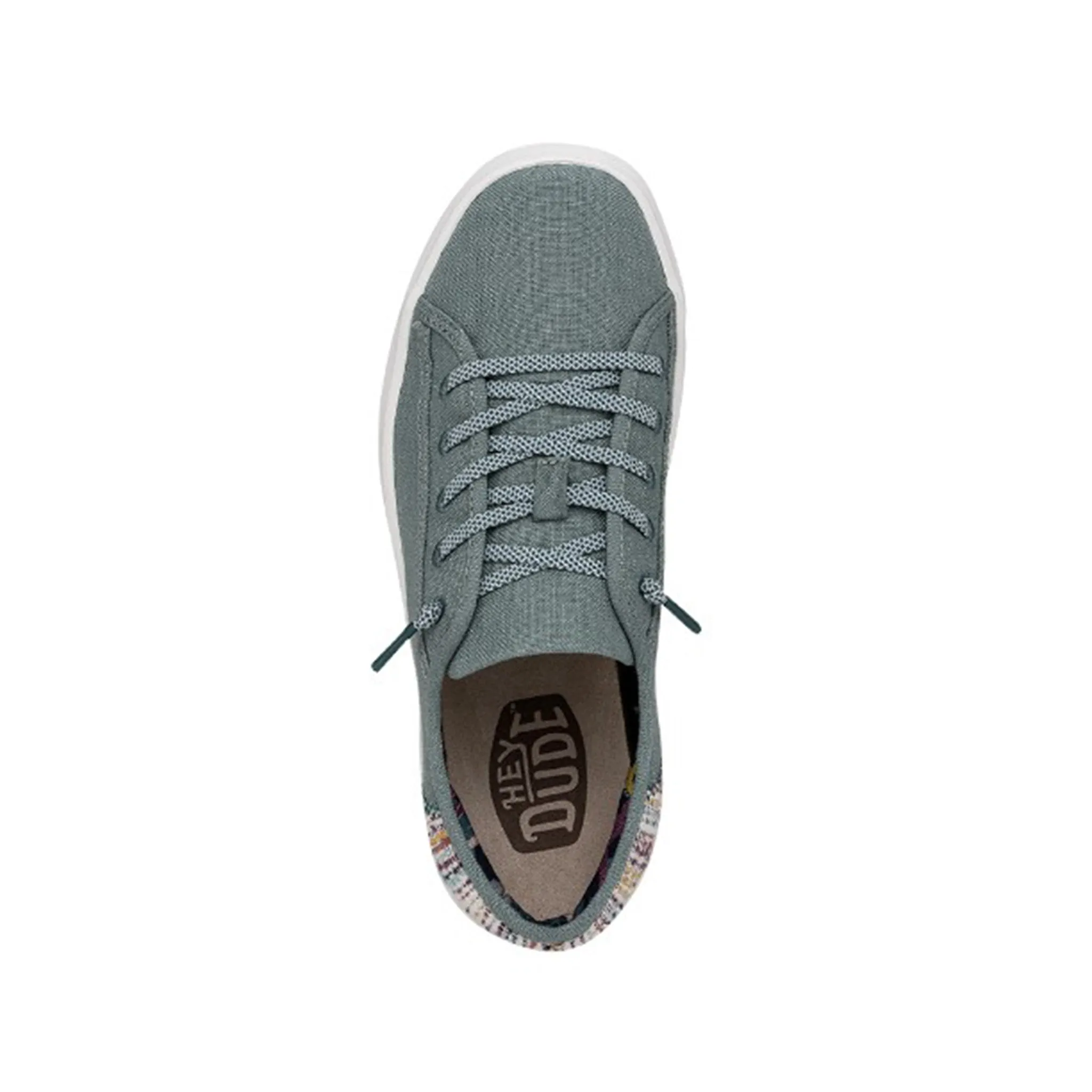 Hey Dude Women's Cody Craft Linen Aqua Shoes